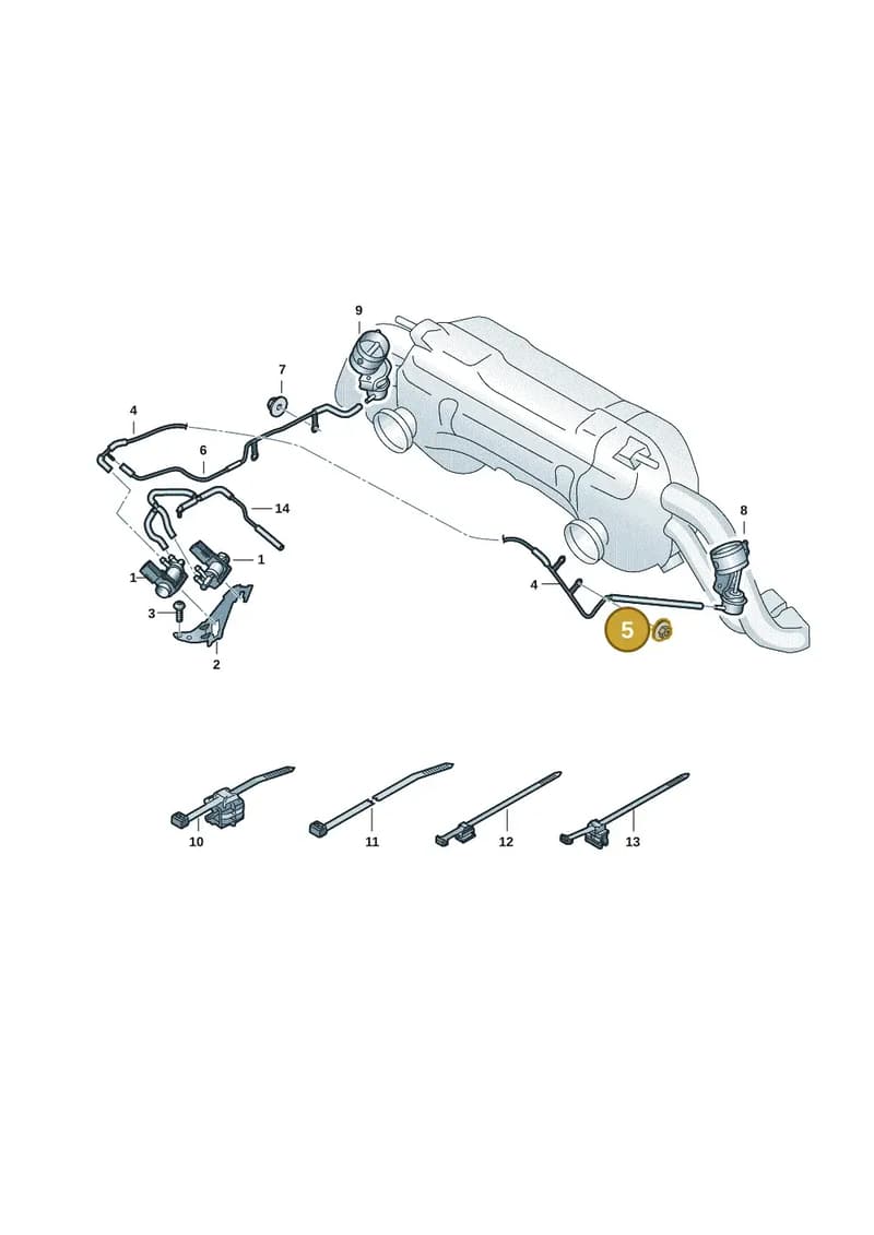 4S0131385G — Audi R8 Spyder (2015-2024) diagram 872131800, position 5