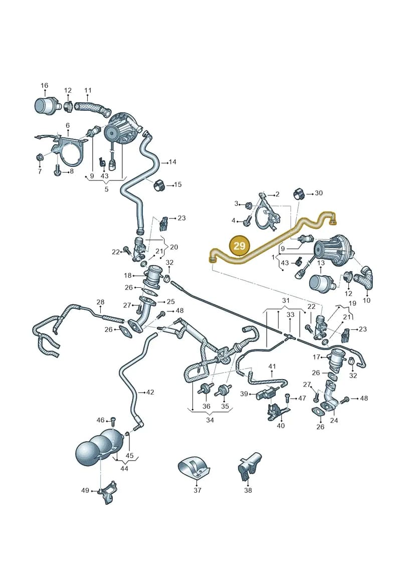 4S0131605B — Audi R8 Spyder (2015-2024) diagram 872131350, position 29