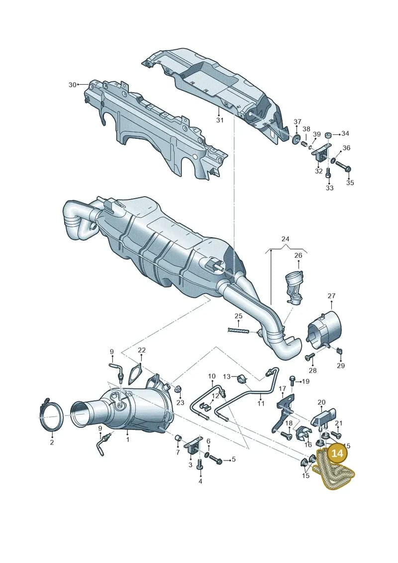 4S0131612 — Audi R8 Spyder (2015-2024) diagram 872253088, position 14