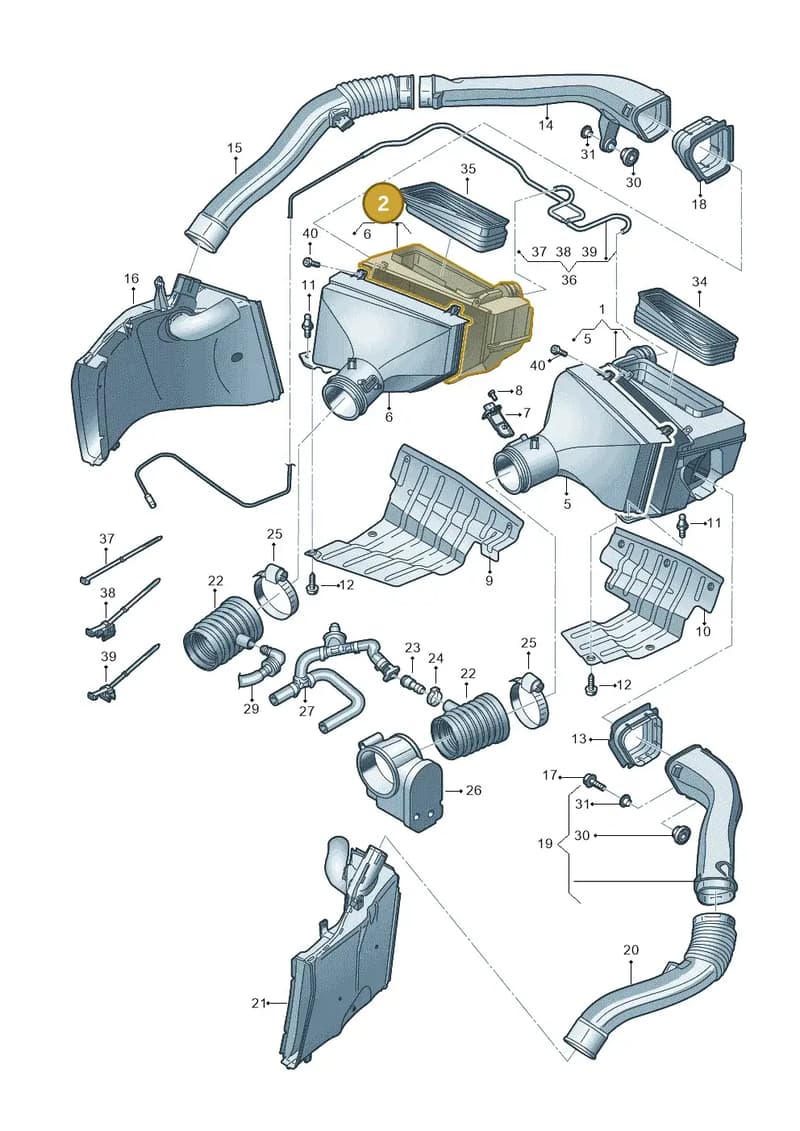 4S0133838AK — Audi R8 Spyder (2015-2024) diagram 872133019, position 2