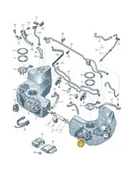 4S0201021F Audi Fuel Tank with Attachments