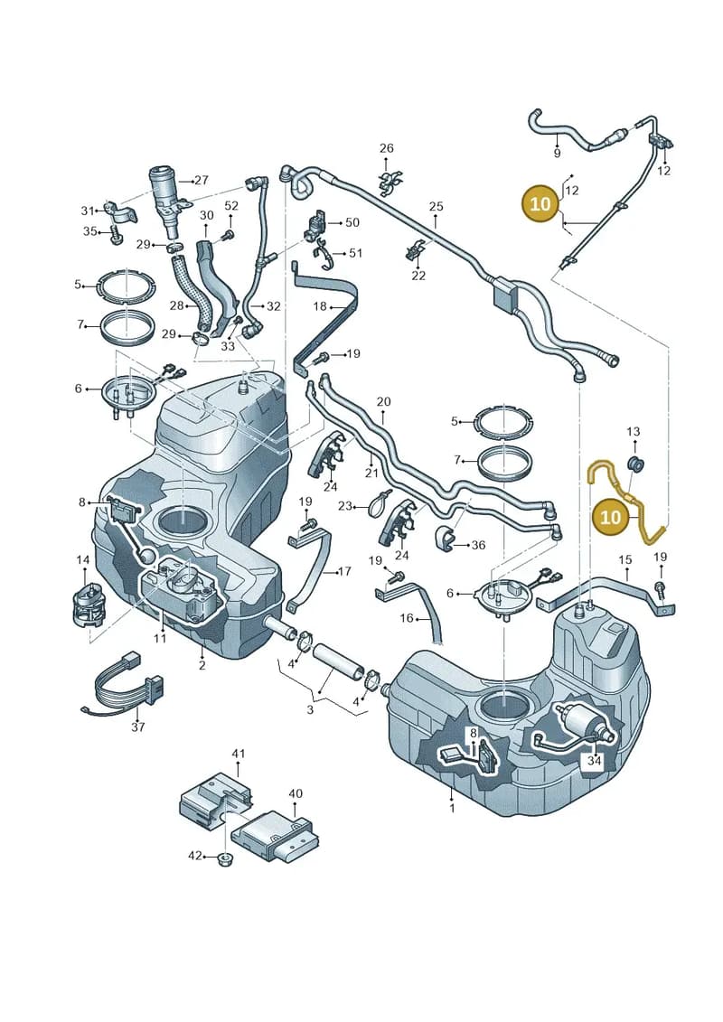 4S0201215G — Audi R8 Spyder (2015-2024) diagram 872201150, position 10