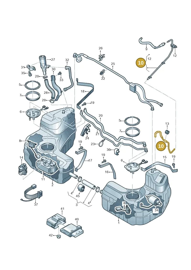 4S0201215G — Audi R8 Spyder (2015-2024) diagram 872201050, position 10