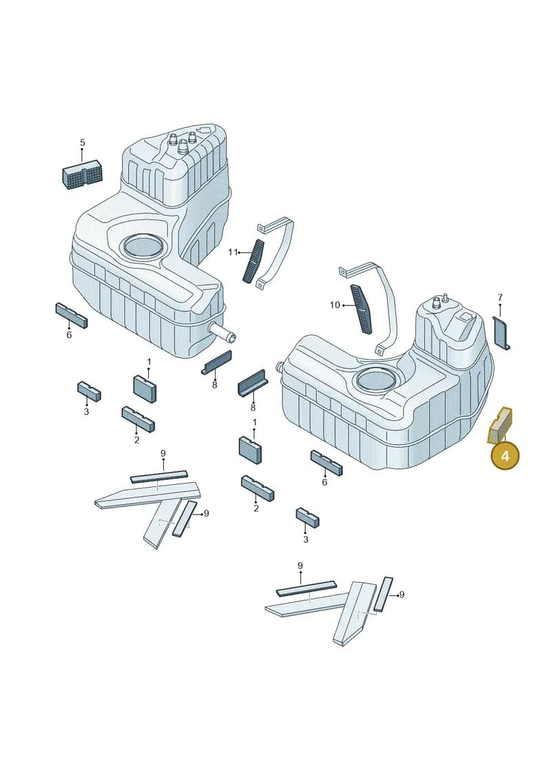 4S0201365F — Audi R8 Spyder (2015-2024) diagram 872201220, position 4