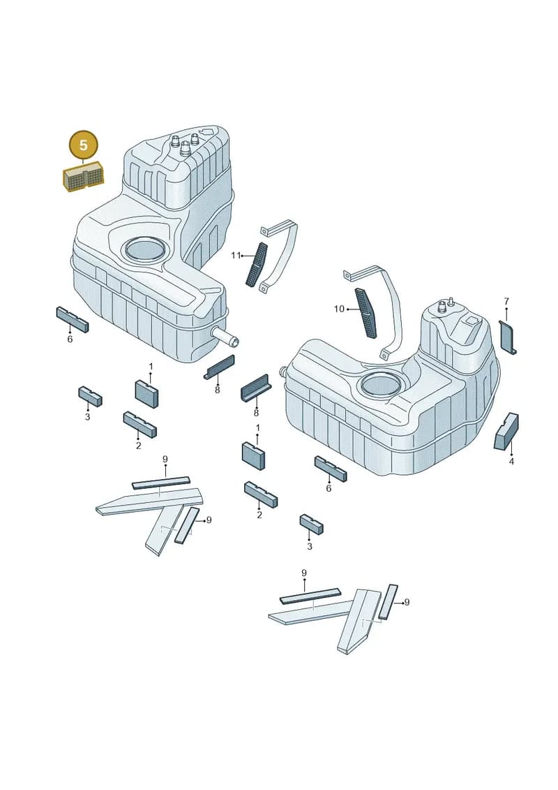 4S0201365G — Audi R8 Spyder (2015-2024) diagram 872201220, position 5