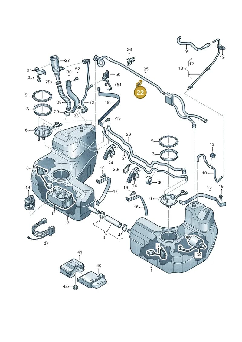 4S0201449B — Audi R8 Spyder (2015-2024) diagram 872201150, position 22