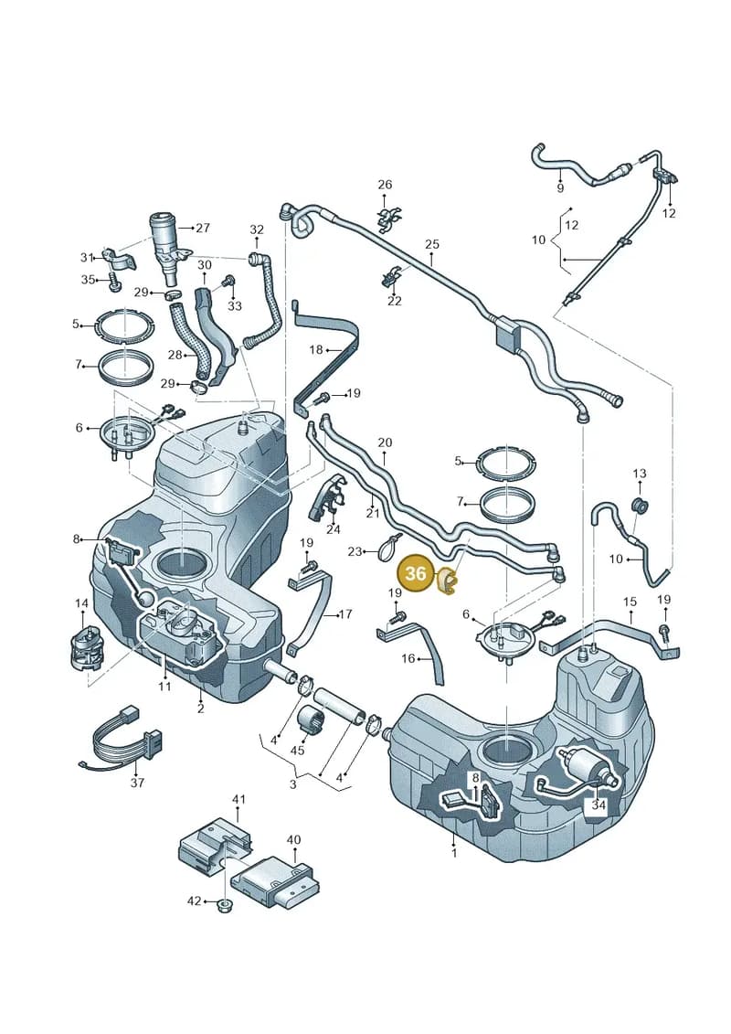 4S0201532B — Audi R8 Spyder (2015-2024) diagram 872201050, position 36