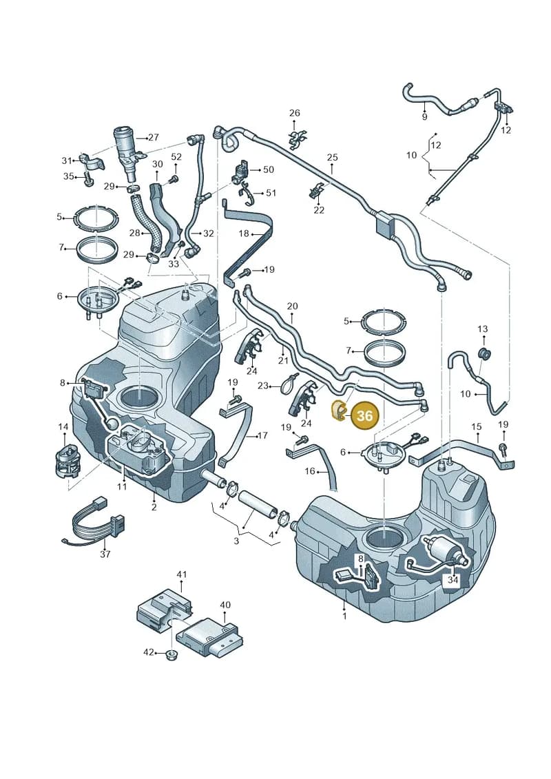 4S0201532B — Audi R8 Spyder (2015-2024) diagram 872201150, position 36