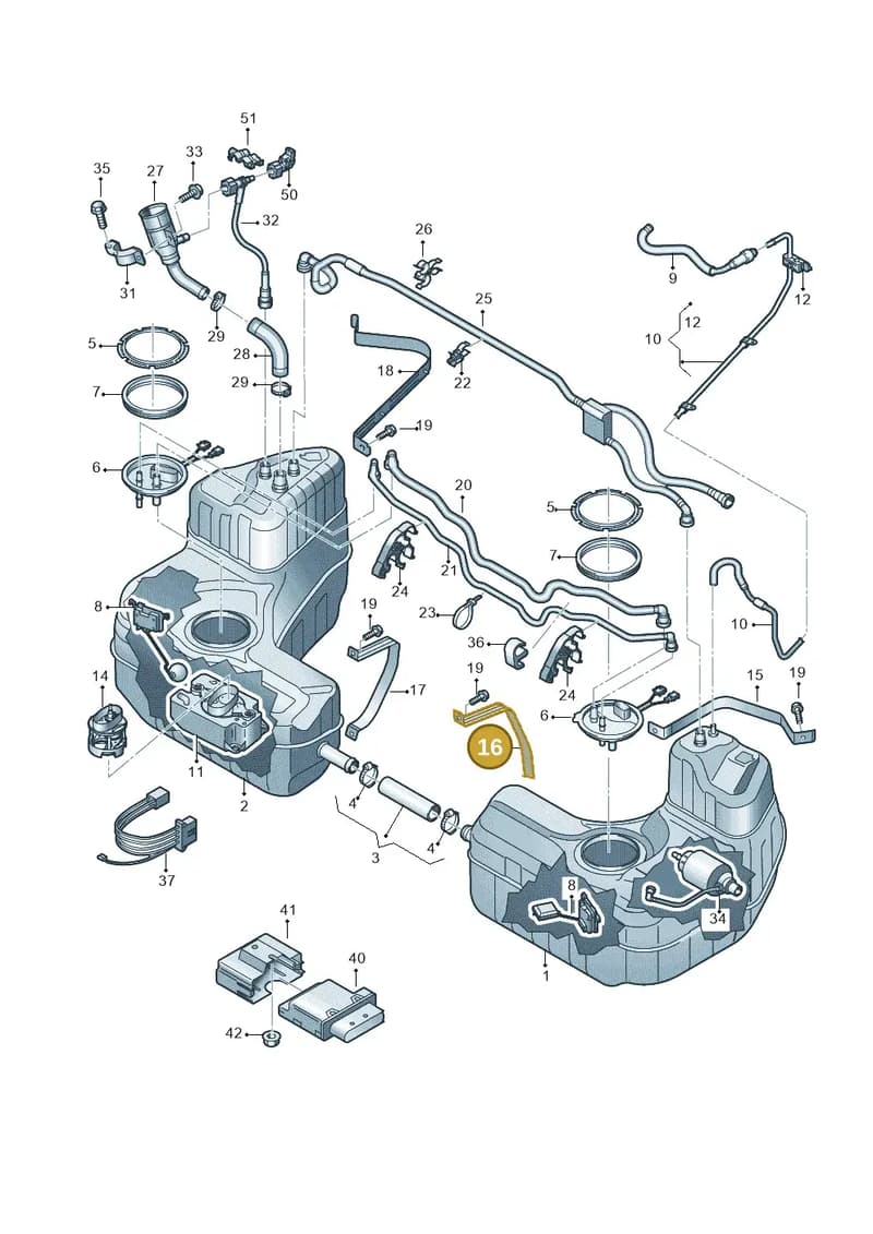 4S0201653H — Audi R8 Spyder (2015-2024) diagram 872201100, position 16