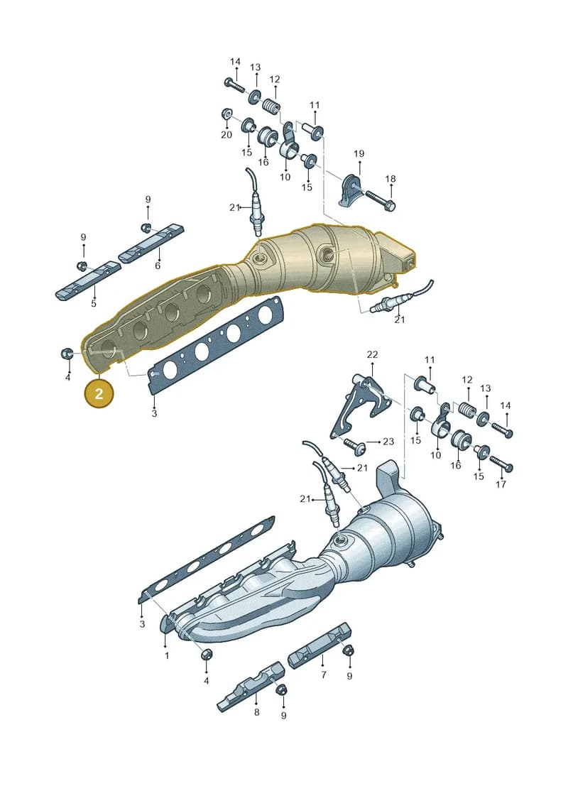 4S0251212DX — Audi R8 Spyder (2015-2024) diagram 872253400, position 2