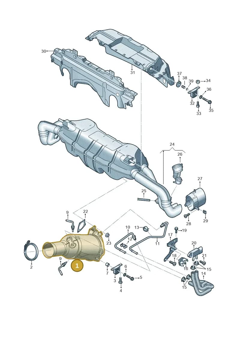 4S0251802C — Audi R8 Spyder (2015-2024) diagram 872253088, position 1