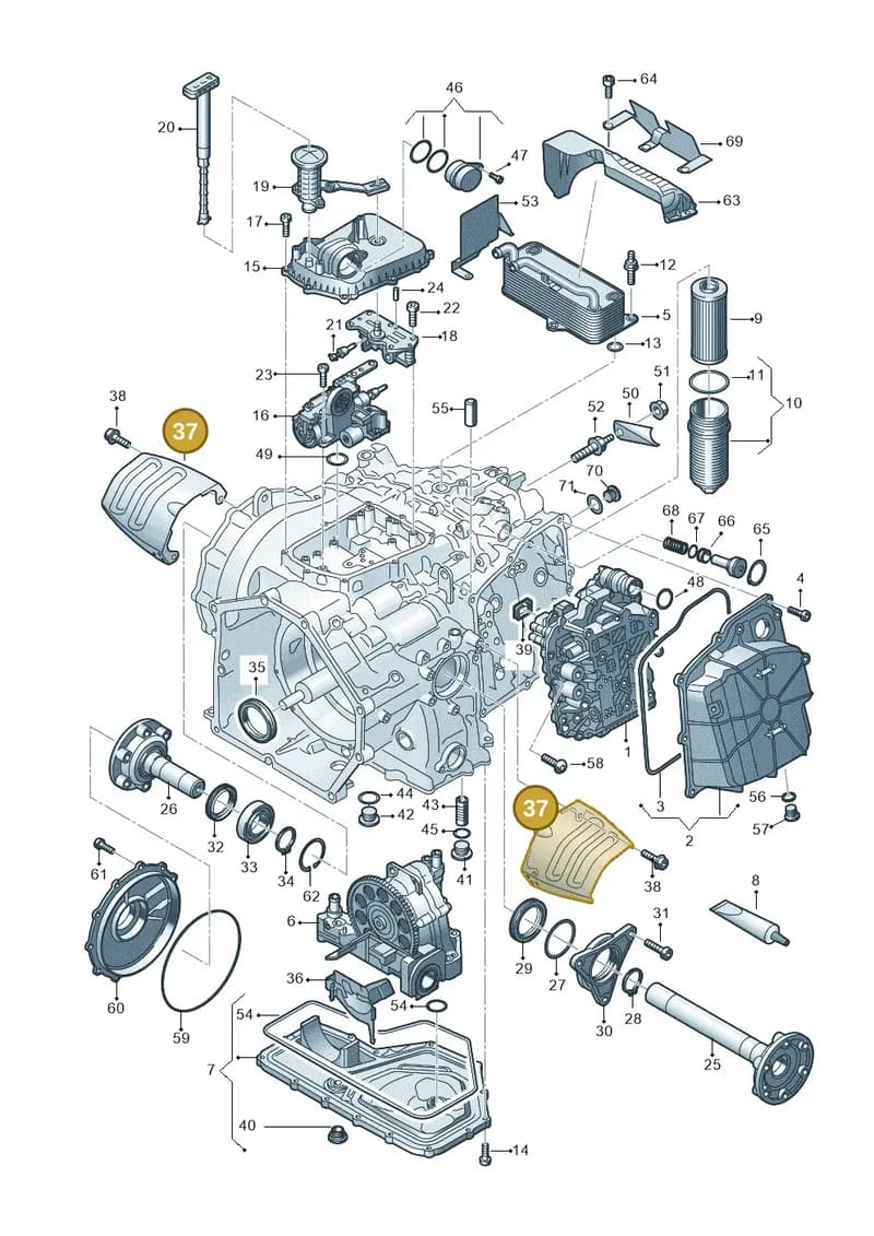 4S0301325A — Audi R8 Spyder (2015-2024) diagram 872325500, position 37