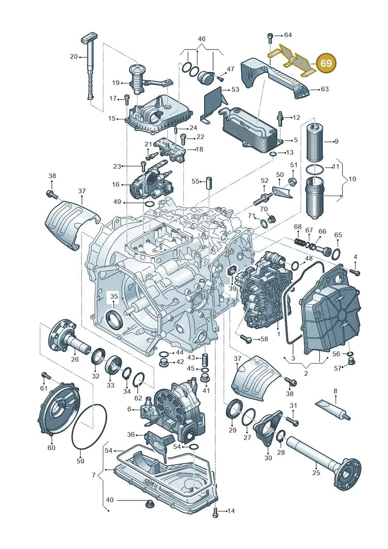 4S0301327C — Audi R8 Spyder (2015-2024) diagram 872325500, position 69