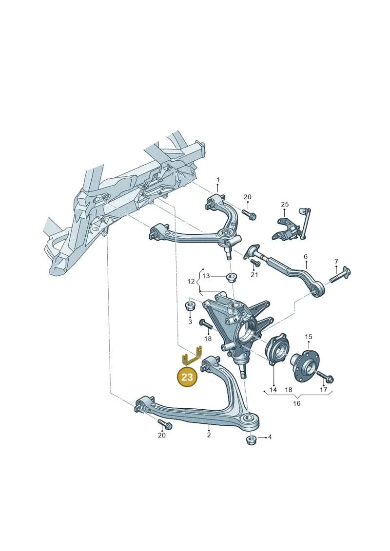 4S0407203E — Audi R8 Spyder (2015-2024) diagram 872505050, position 23