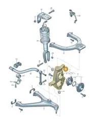 4S0407246C Audi Wheel Bearing Housing