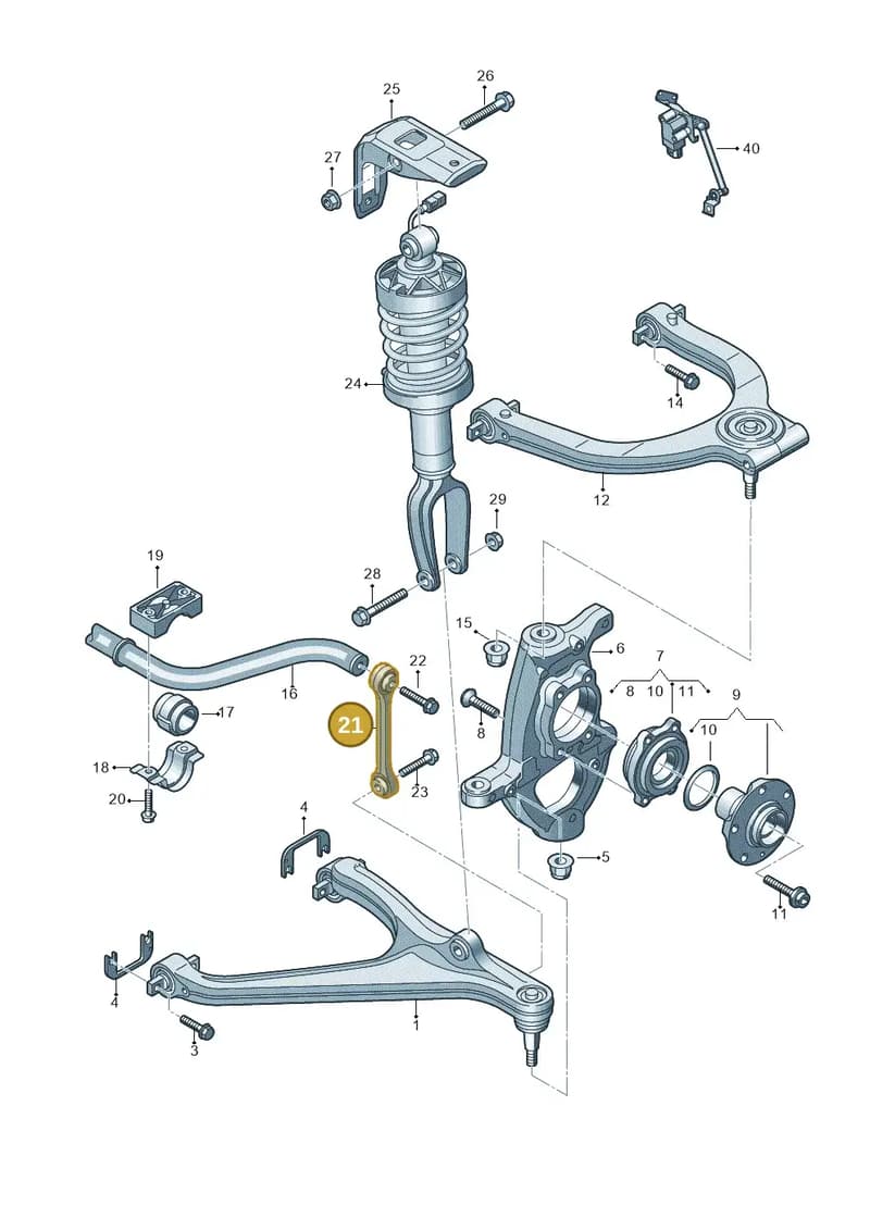 4S0407465 — Audi R8 Spyder (2015-2024) diagram 872407000, position 21