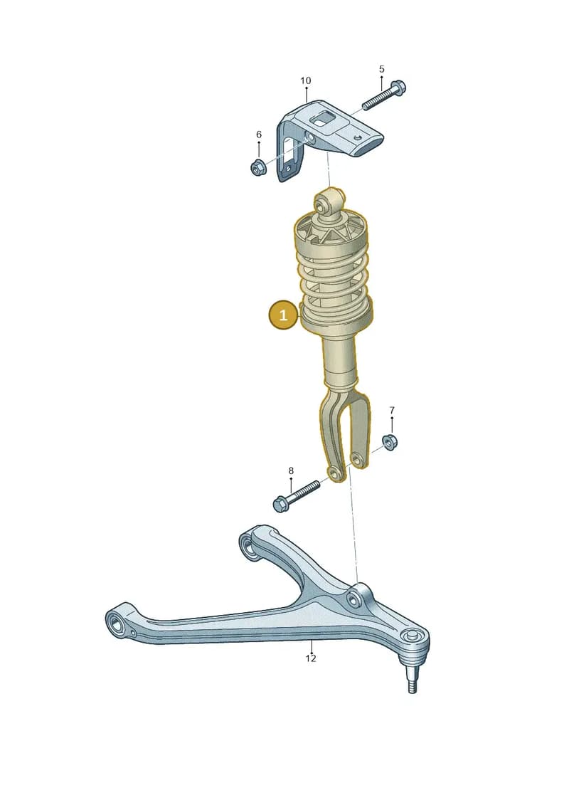 4S0412019Q — Audi R8 Spyder (2015-2024) diagram 872411000, position 1