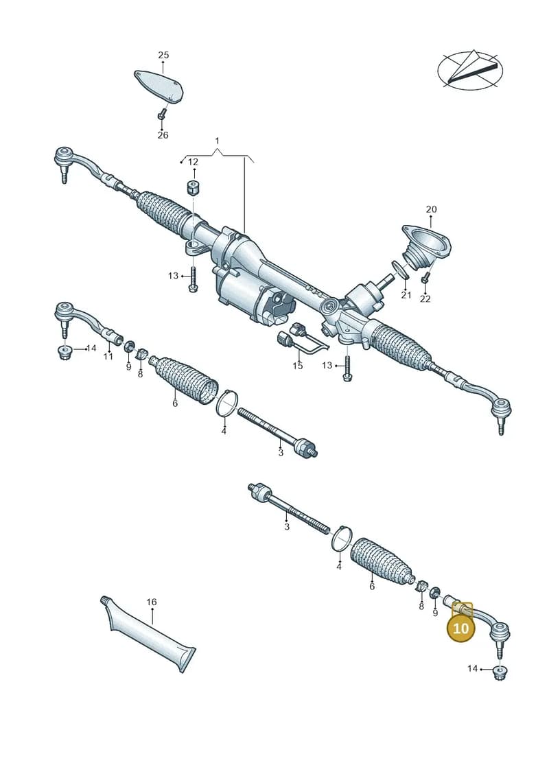 4S0423811B — Audi R8 Spyder (2015-2024) diagram 872423000, position 10