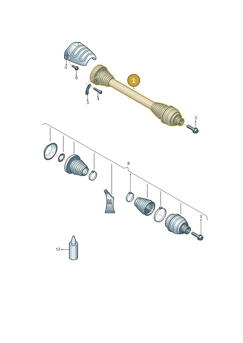 4S0501203G — Audi R8 Spyder (2015-2024) diagram 872501100, position 1