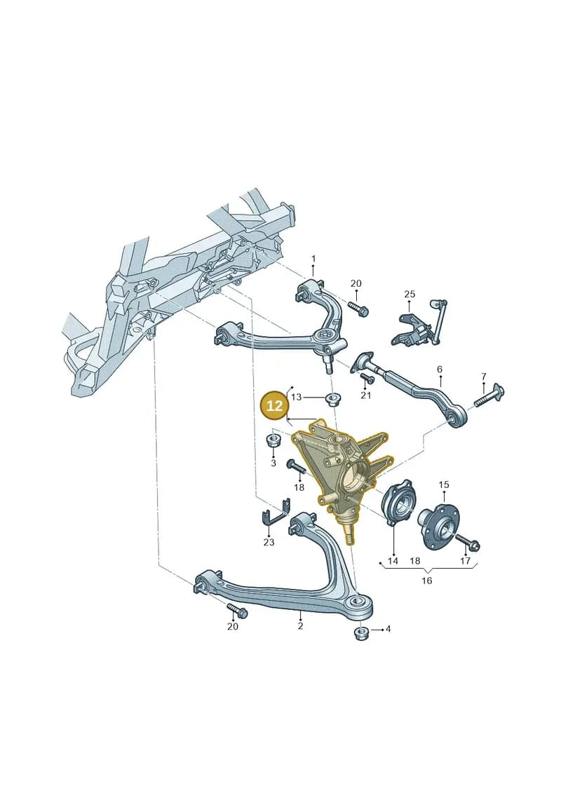 4S0505433E — Audi R8 Spyder (2015-2024) diagram 872505050, position 12