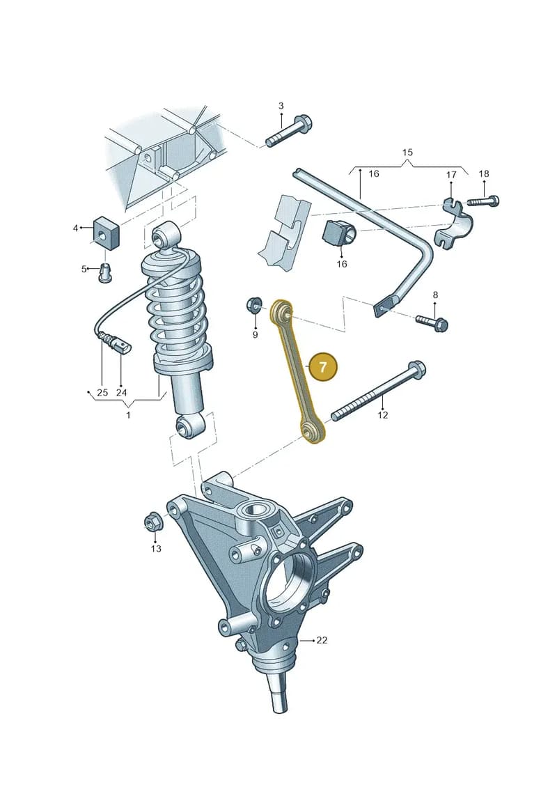 4S0505465A — Audi R8 Spyder (2015-2024) diagram 872511080, position 7