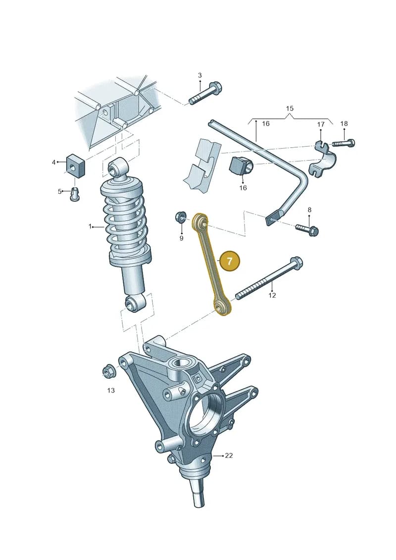 4S0505465A — Audi R8 Spyder (2015-2024) diagram 872511000, position 7