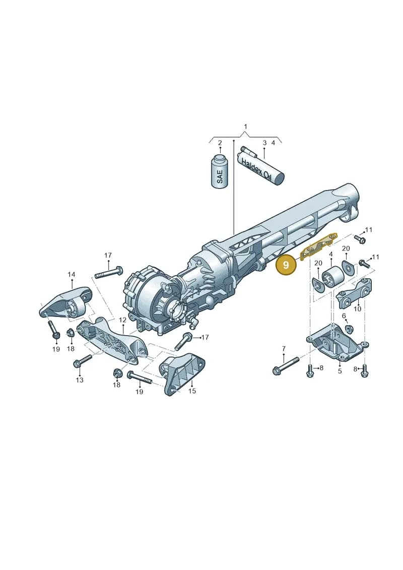 4S0599362B — Audi R8 Spyder (2015-2024) diagram 872409000, position 9