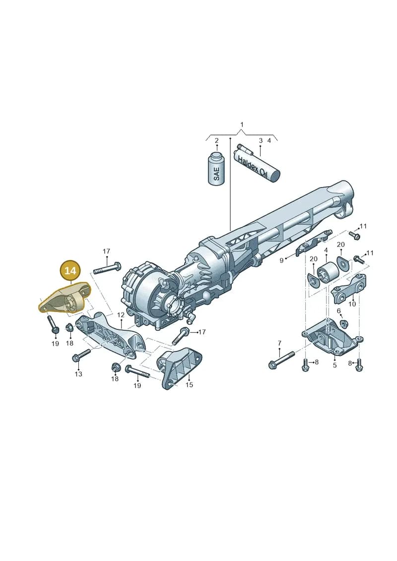 4S0599438F — Audi R8 Spyder (2015-2024) diagram 872409000, position 14