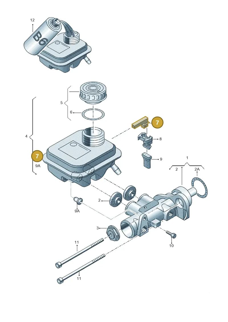 4S0611377 — Audi R8 Spyder (2015-2024) diagram 153611100, position 7