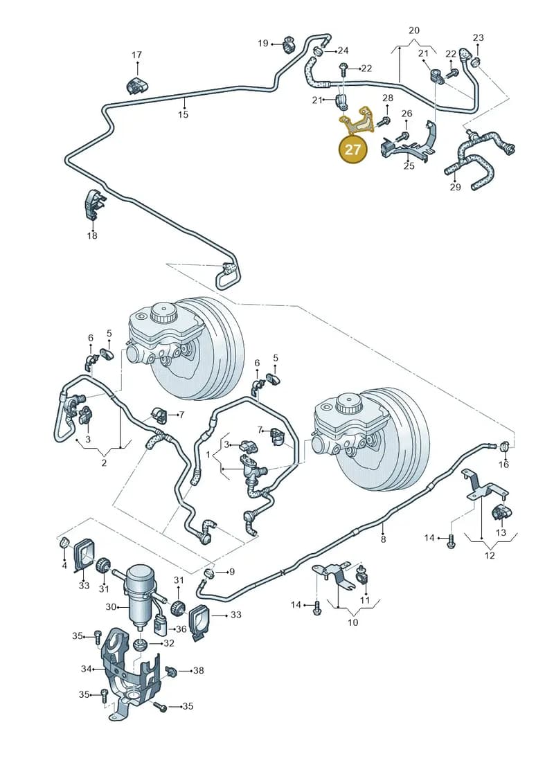 4S0611793A — Audi R8 Spyder (2015-2024) diagram 872611700, position 27