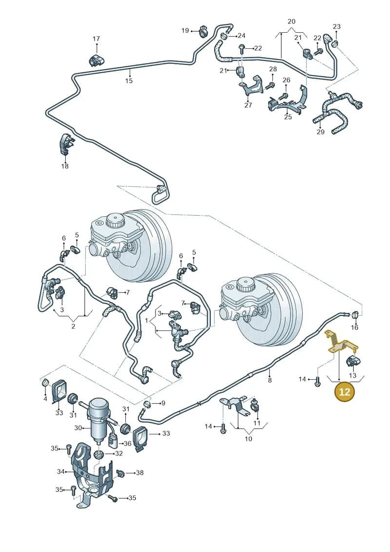 4S0611797E — Audi R8 Spyder (2015-2024) diagram 872611700, position 12