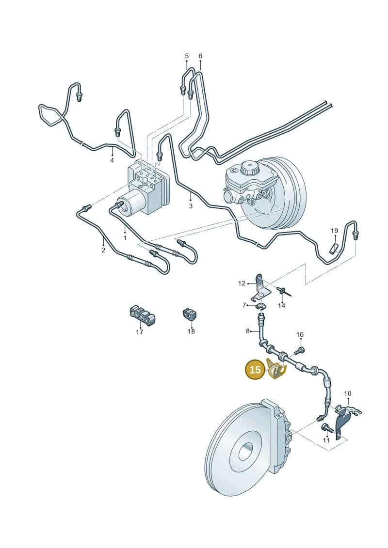 4S0611841H — Audi R8 Spyder (2015-2024) diagram 872611200, position 15