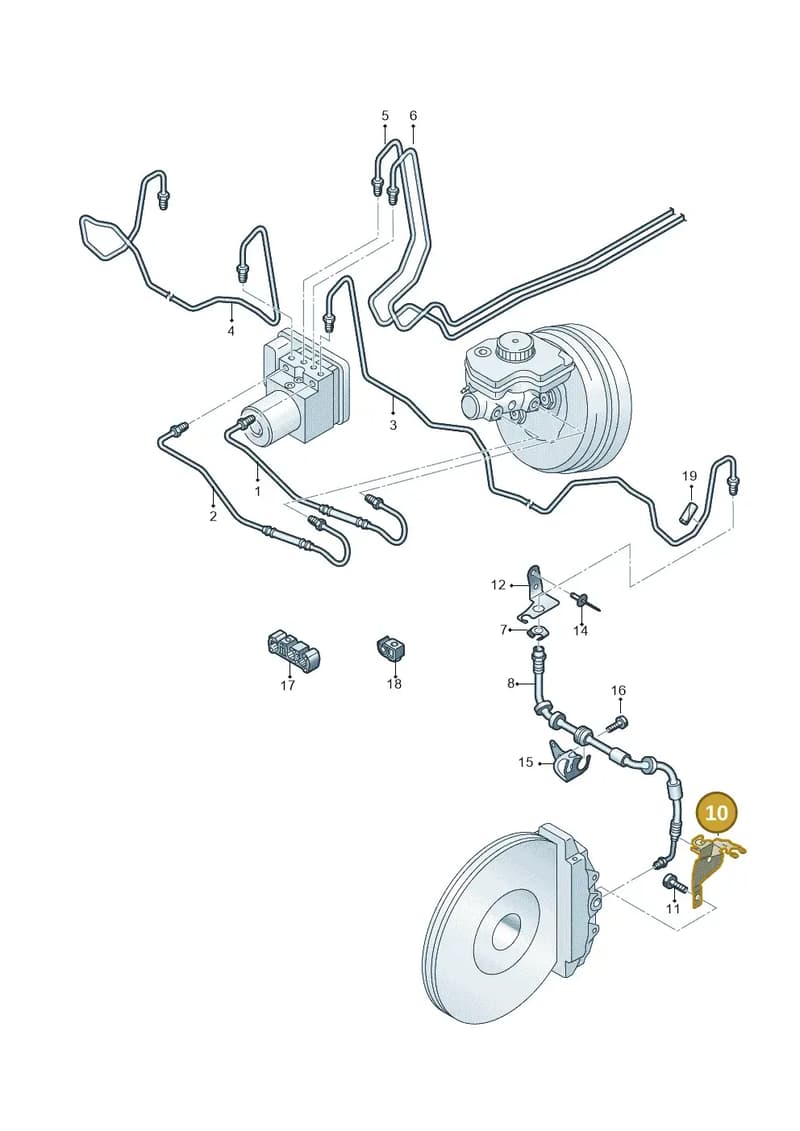 4S0611845J — Audi R8 Spyder (2015-2024) diagram 872611200, position 10