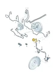4S0611847K Audi Retainer for Brake Hose
