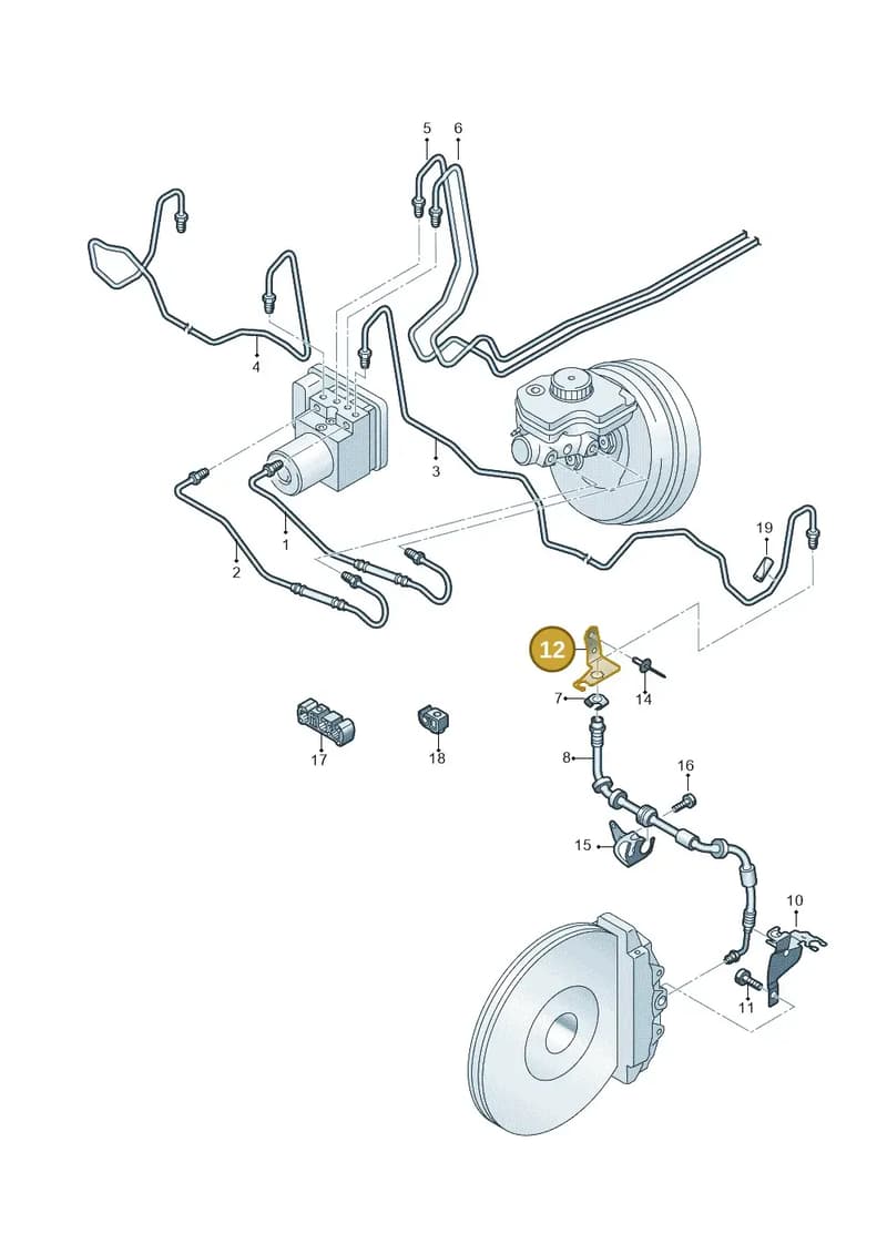 4S0611848K — Audi R8 Spyder (2015-2024) diagram 872611200, position 12