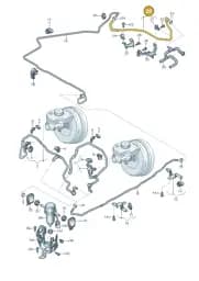 4S0611931D Audi Vacuum Pipe