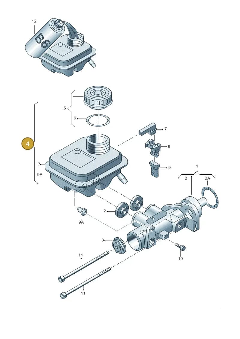 4S0612301 — Audi R8 Spyder (2015-2024) diagram 153611100, position 4