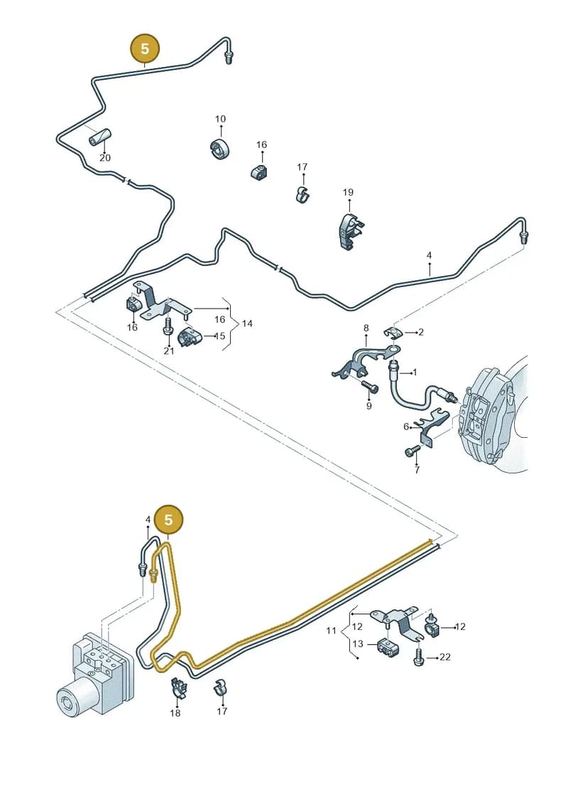 4S0614726G — Audi R8 Spyder (2015-2024) diagram 872611300, position 5
