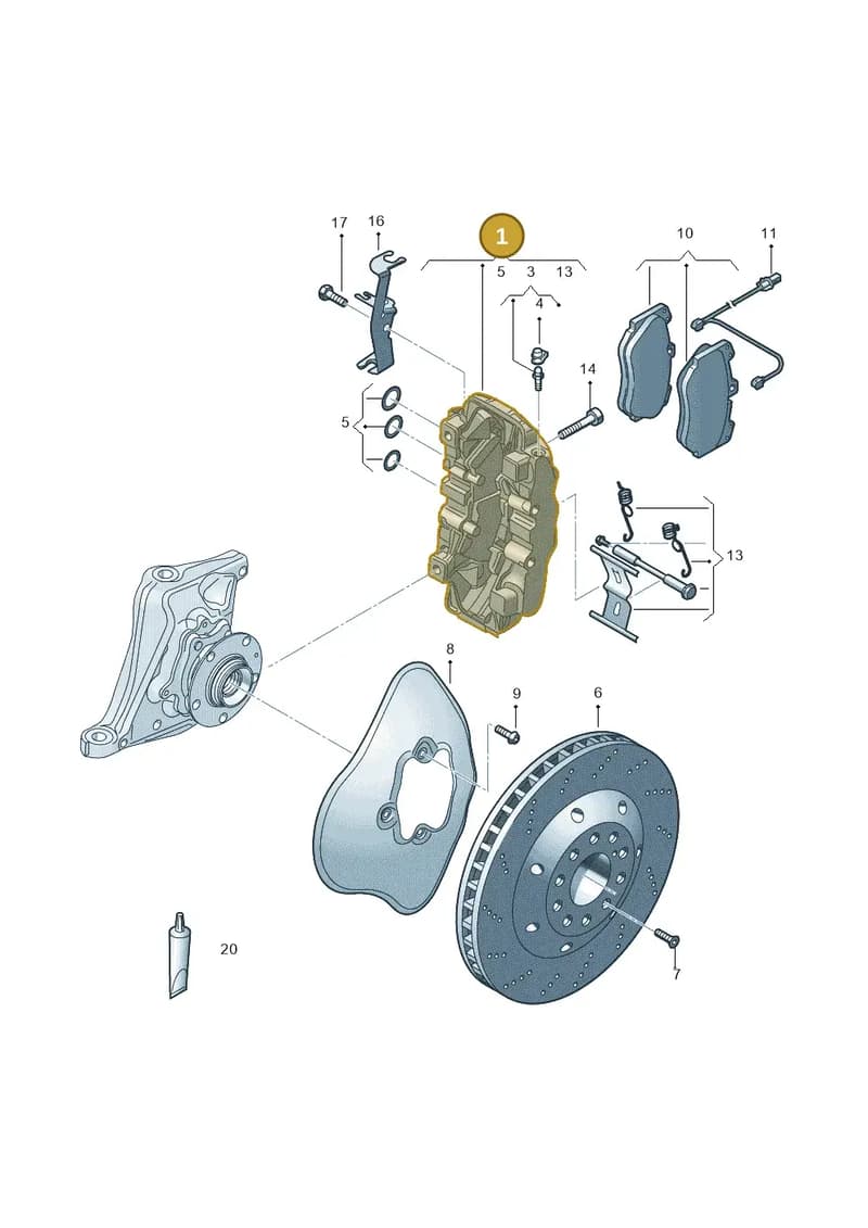 4S0615108GSQ5 — Audi R8 Spyder (2015-2024) diagram 618615550, position 1