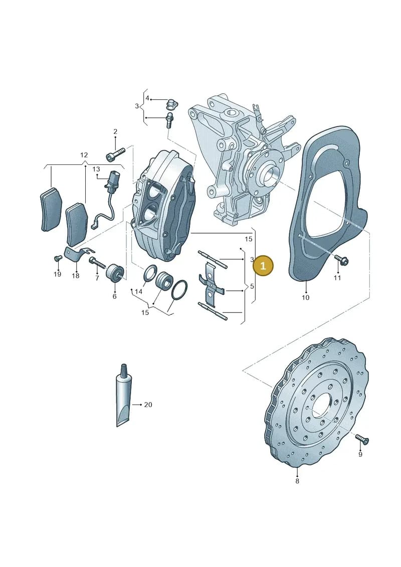 4S0615408E — Audi R8 Spyder (2015-2024) diagram 872615600, position 1