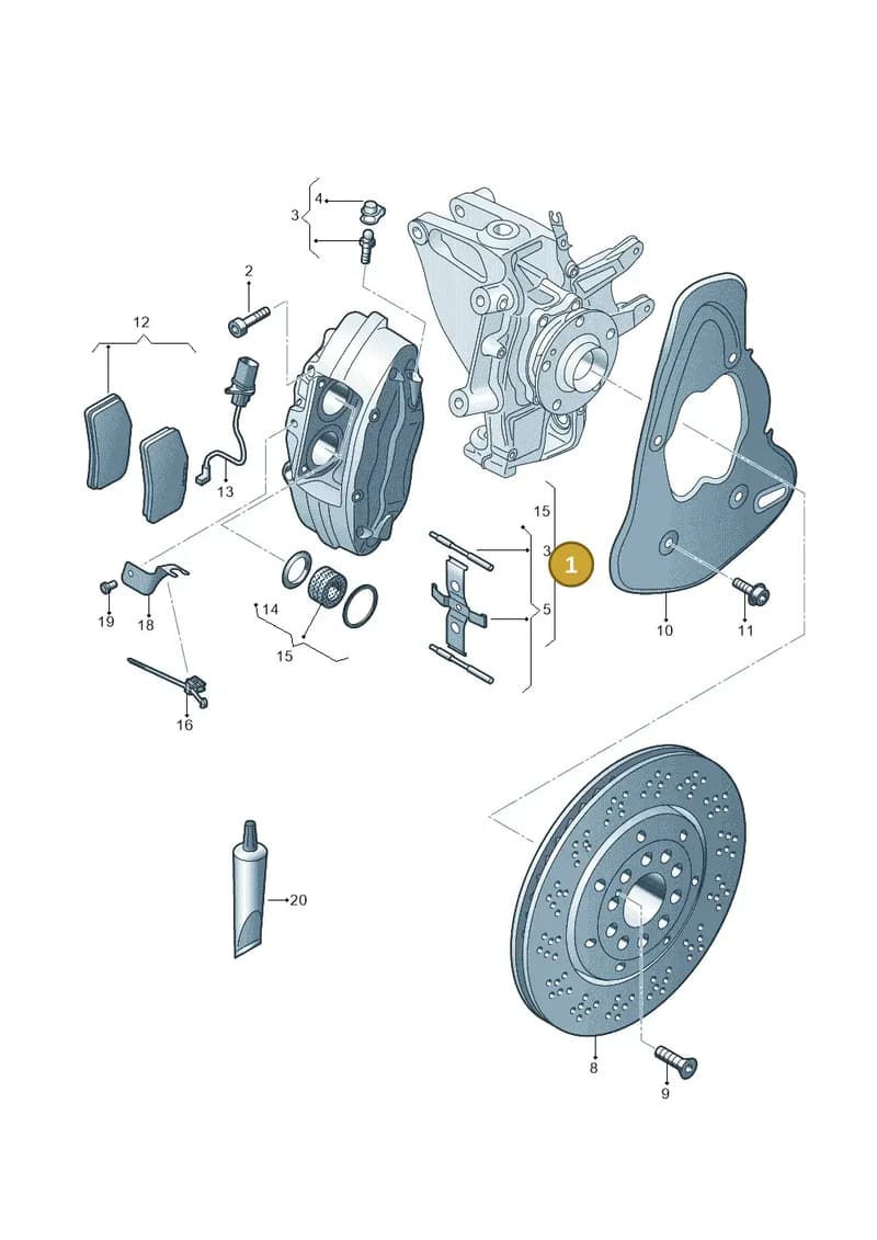 4S0615408FQC8 — Audi R8 Spyder (2015-2024) diagram 618615700, position 1