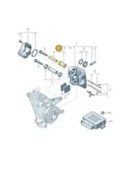4S0698470 Audi 1 Set Protective Sleeves with Guide Pins