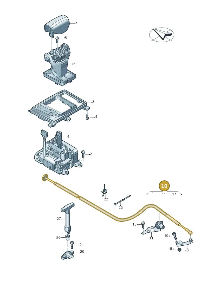4S0713052B — Audi R8 Spyder (2015-2024) diagram 872713100, position 10
