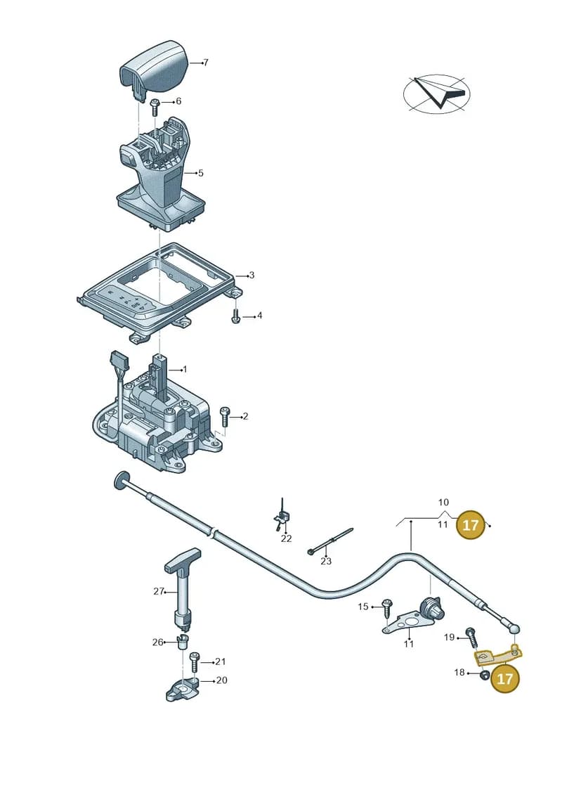 4S0713341 — Audi R8 Spyder (2015-2024) diagram 872713100, position 17