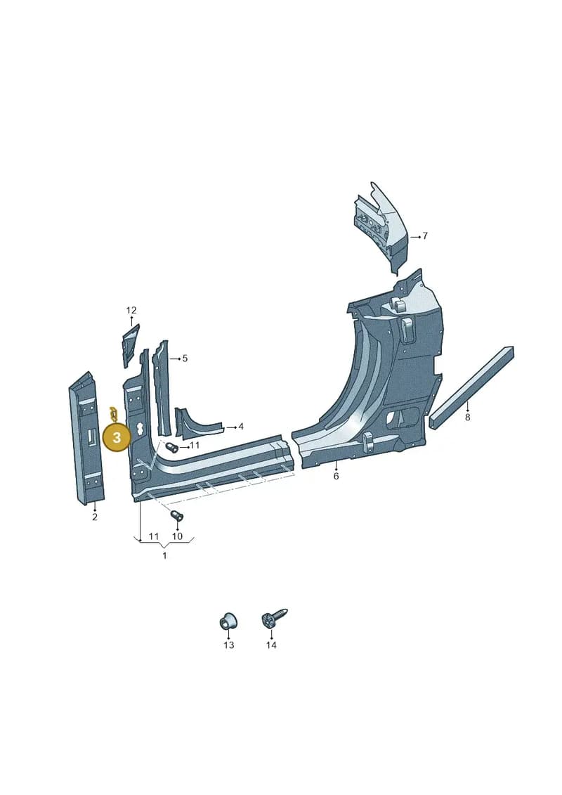 4S0803120B — Audi R8 Spyder (2015-2024) diagram 872809000, position 3