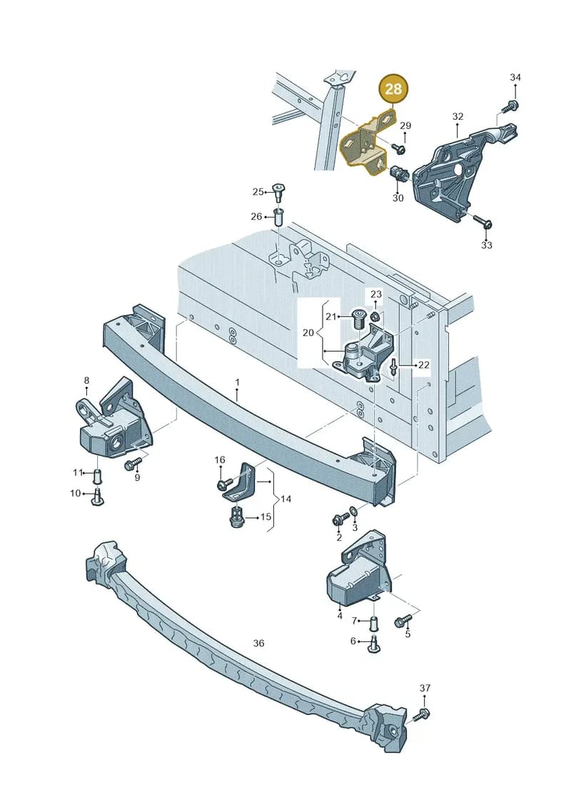 4S0807596B — Audi R8 Spyder (2015-2024) diagram 872807000, position 28