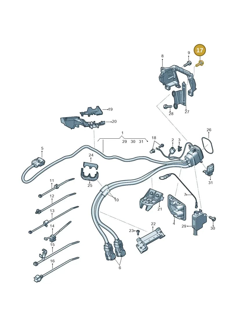 4S0807793 — Audi Q8 e-tron (2018-2025) diagram 586970140, position 17