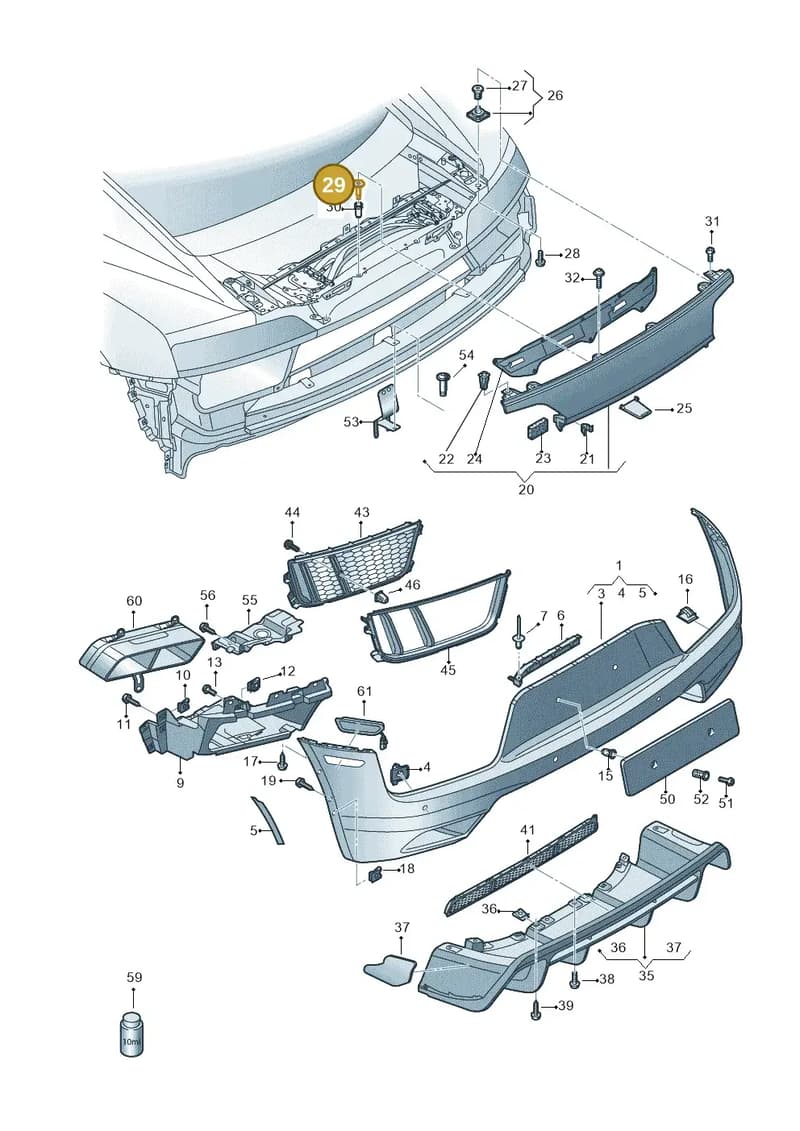 4S0807793 — Audi R8 Spyder (2015-2024) diagram 872807600, position 29