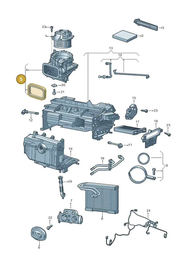 4S0819229 — Audi R8 Spyder (2015-2024) diagram 872820200, position 5