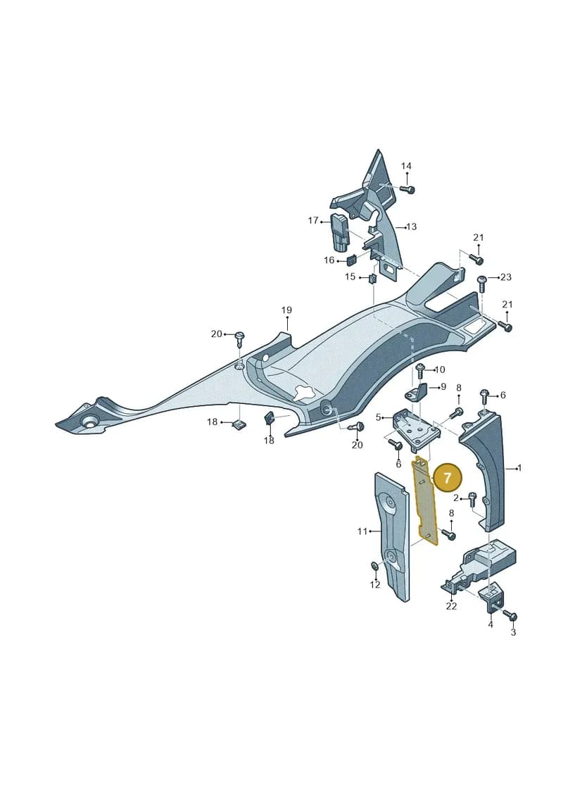 4S0821085 — Audi R8 Spyder (2015-2024) diagram 872821000, position 7